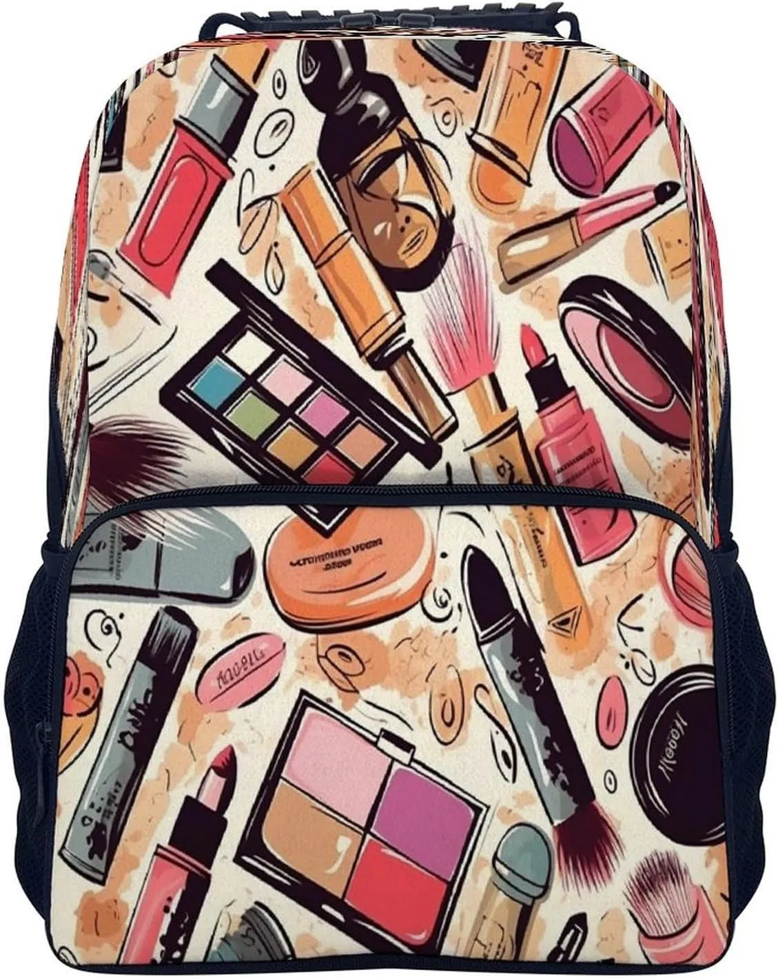 Backpacks Cosmetic And Makeup Theme Pattern Travel Bag Business Work Laptop Backpack