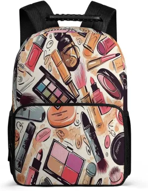 Backpacks Cosmetic And Makeup Theme Pattern Travel Bag Business Work Laptop Backpack