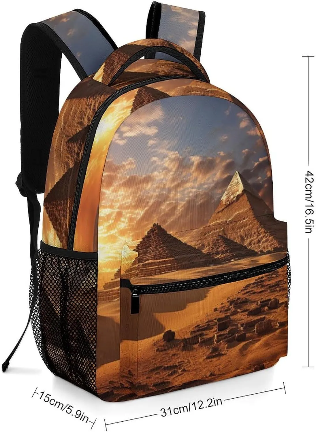 Backpacks Egyptian Pyramids Travel Bag Laptop Backpack Casual Daypack for Weekender Business Hiking
