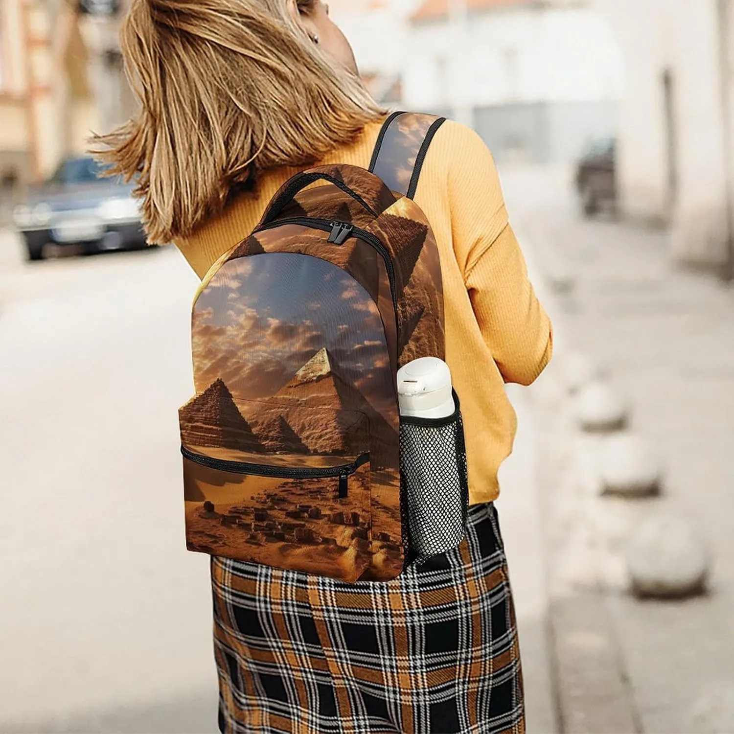 Backpacks Egyptian Pyramids Travel Bag Laptop Backpack Casual Daypack for Weekender Business Hiking