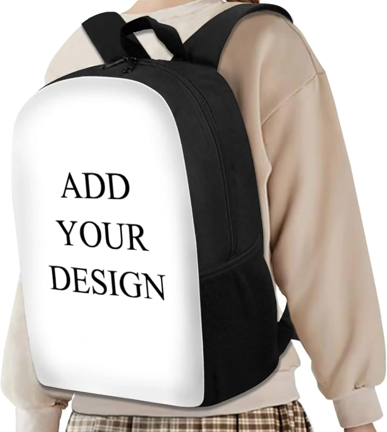 Backpacks for Girls Grade 5 Personalised Prints Kids Backpack with Lunch Case Pencil Box You Can Add Your Name and Photo 3pcs Cute Backpack for Elementary Students