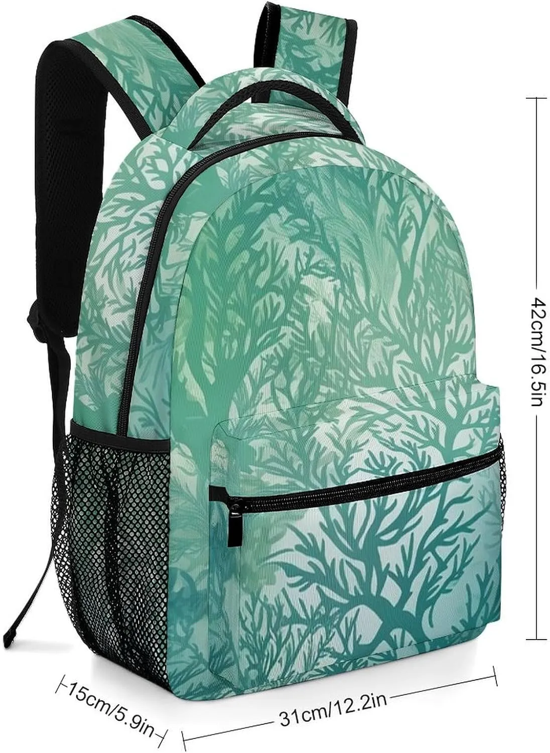 Backpacks Green Sea Blue Seaweed Travel Bag Laptop Backpack Casual Daypack for Weekender Business Hiking