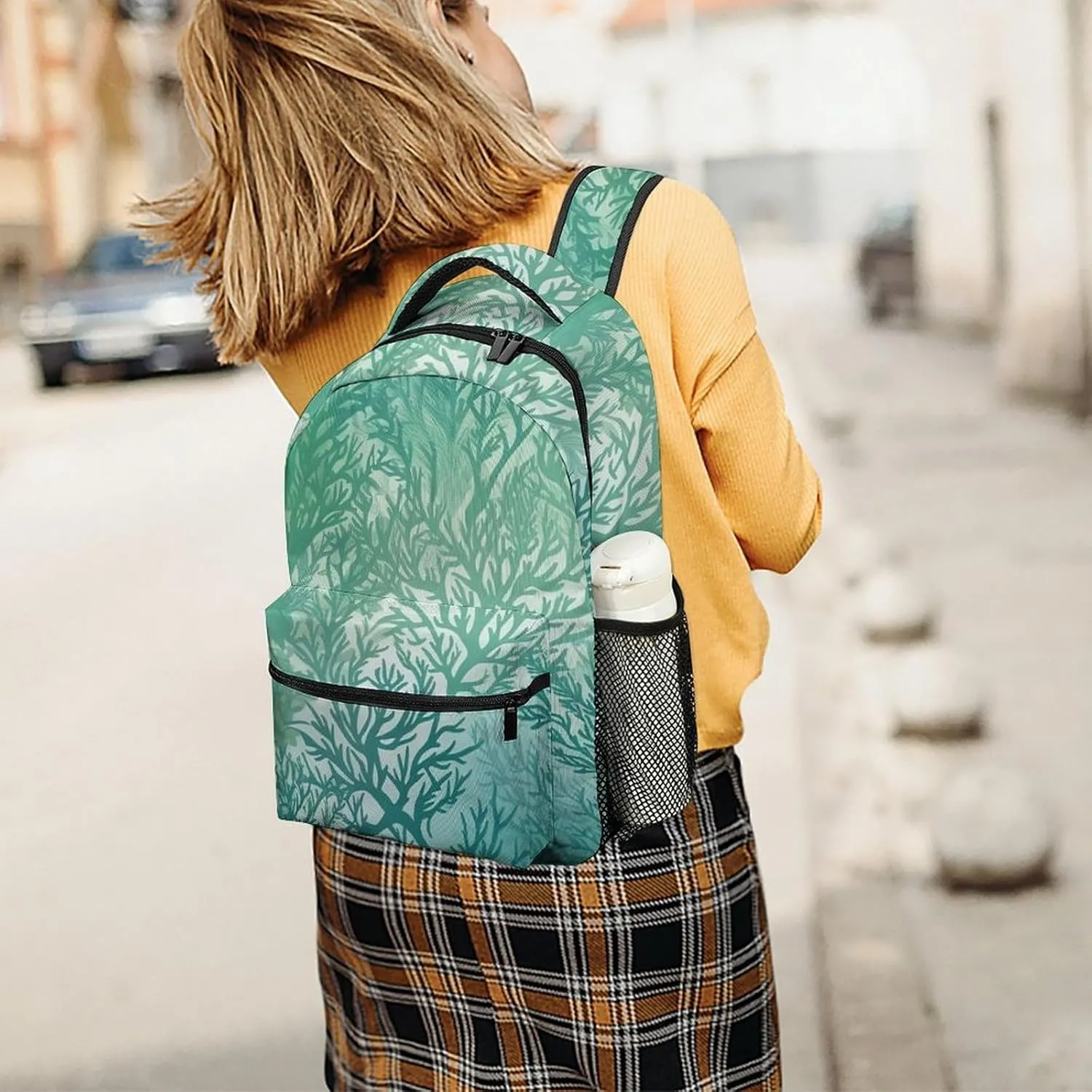 Backpacks Green Sea Blue Seaweed Travel Bag Laptop Backpack Casual Daypack for Weekender Business Hiking