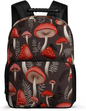 Backpacks Red Mushrooms Travel Bag Business Work Laptop Backpack