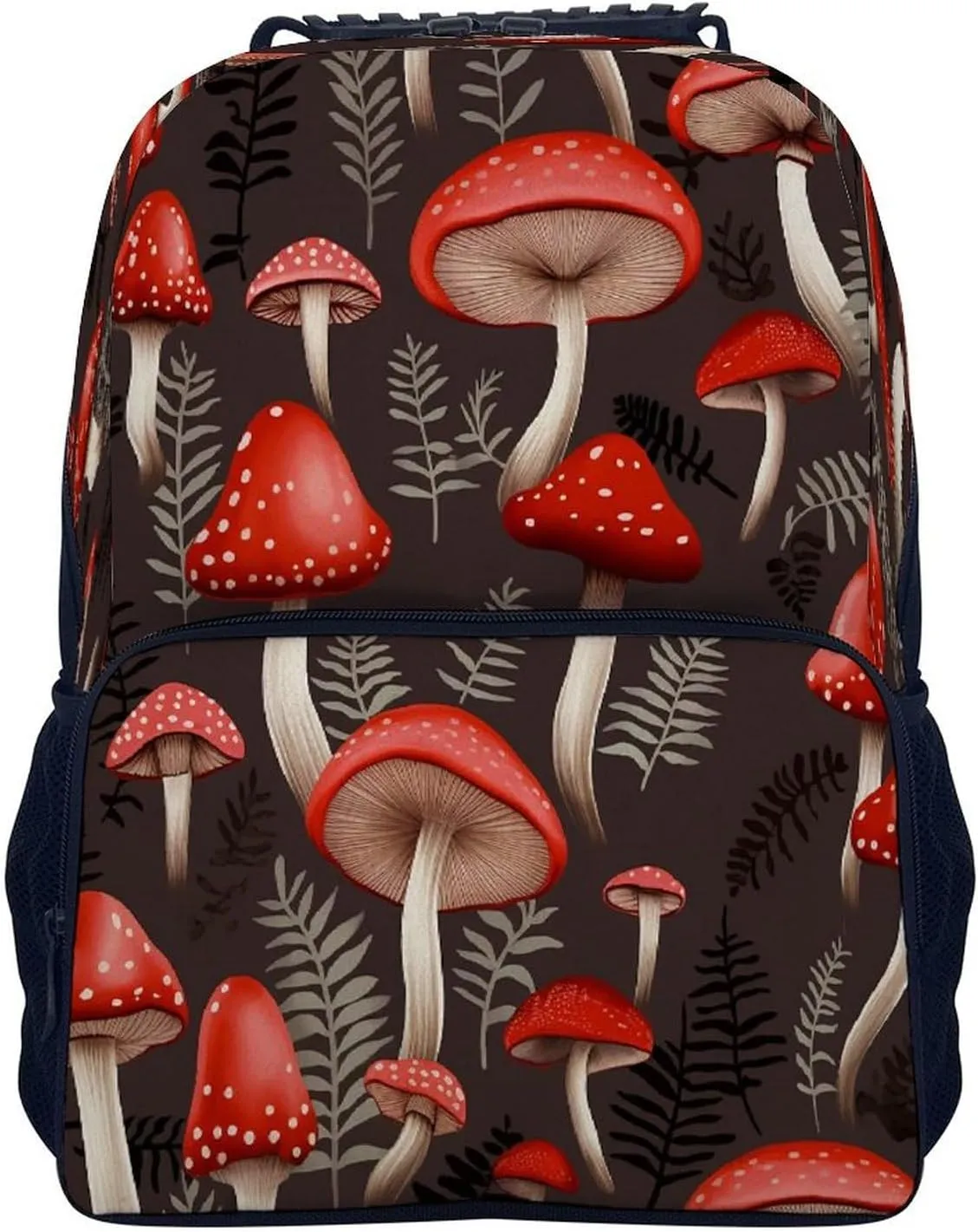 Backpacks Red Mushrooms Travel Bag Business Work Laptop Backpack