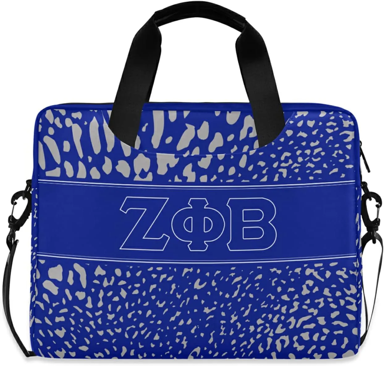 Bad Bananas BBGreek Zeta Phi Beta Sorority Paraphernalia - Official Vendor - Laptop Case - Zeta - Classic Greek Letters