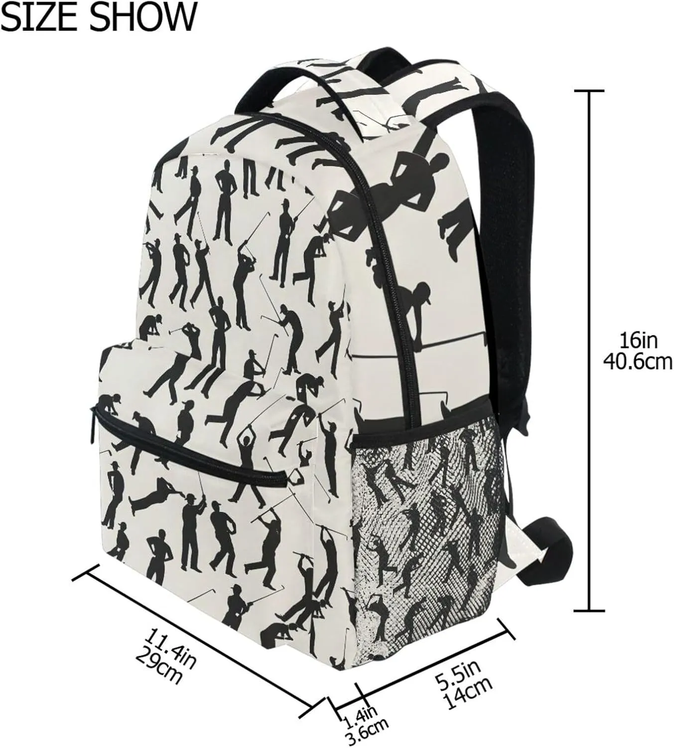 Baseball Player Backpack for School Student Laptop Travel School Bag for Boys Girls Daypack