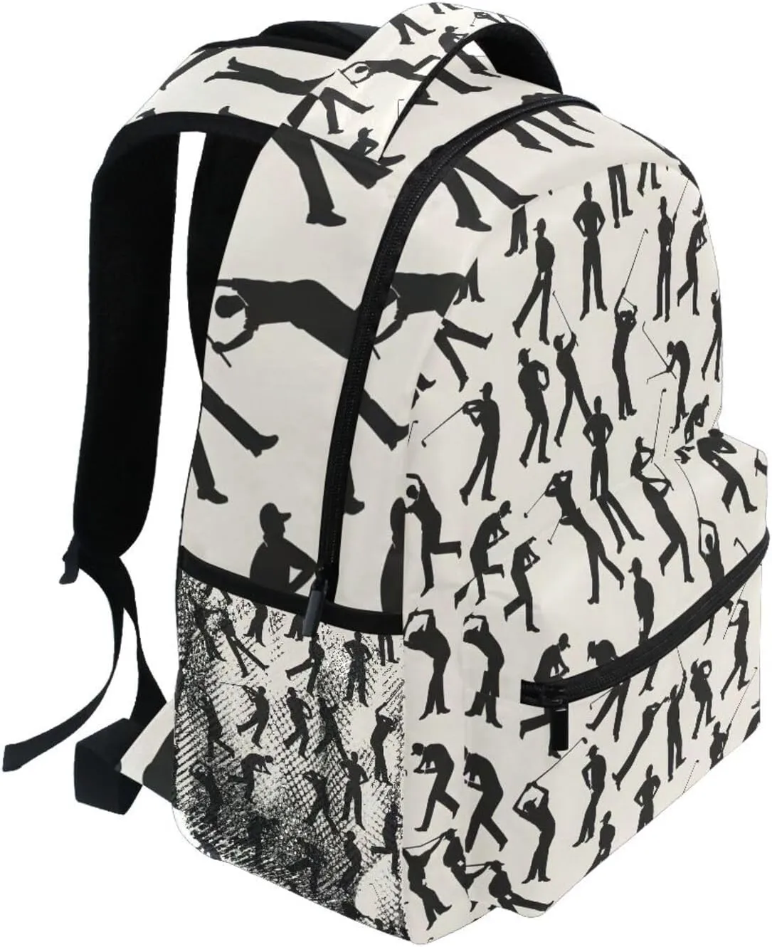 Baseball Player Backpack for School Student Laptop Travel School Bag for Boys Girls Daypack