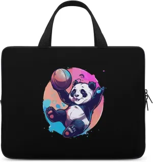 Basketball Panda Slam Dunk Laptop Case Laptop Bag Laptop Sleeve with Handle Computer Case Carrying Cover 15inch