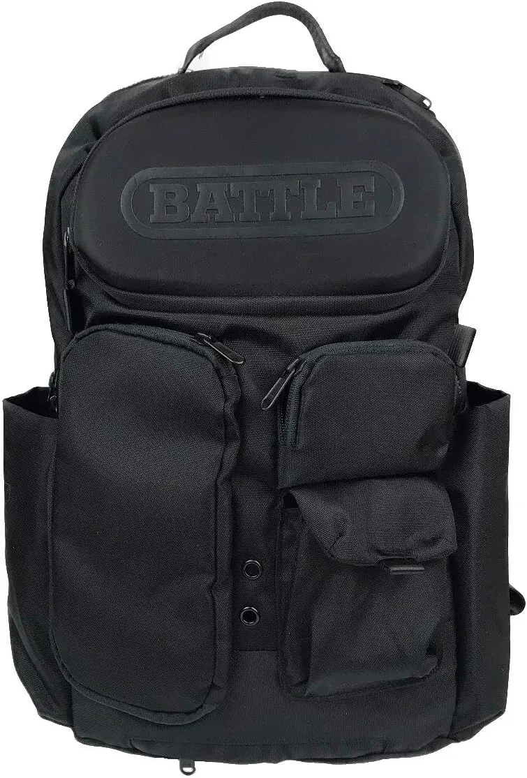 Battle Sports Arsenal Backpack – Durable Football Gear Bag with Extra Storage, Adjustable Straps for Comfort & Safety – Black