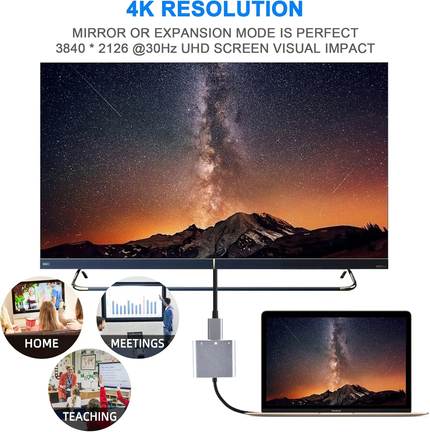 Battony Multiport AV Adapter with 4K HDMI Output USB 3.0 Port & USB-C Fasting Charging Port Compatible for MacBook Pro M1/16-20 Air M1/18-20 Ipad pro iMac and Other usbc Devices