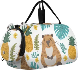 Beaver Jungle Oasis Youth Sports Duffel Bag with Ventilated Shoe Compartment|All-Season Lightweight Travel Gym Bag for Girls & Boys|Water-Resistant Gear Bag