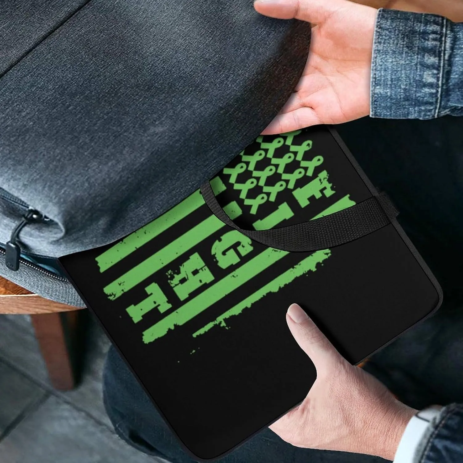 Bile Duct Cancer Awareness Fashion Laptop Sleeve Bag for Women Men Computer Carrying Case Protective Cover Gift 13inch