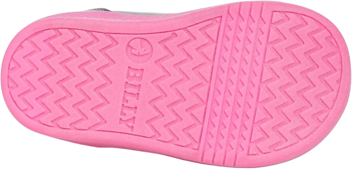 BILLY Footwear Kids Rain for Toddlers - Dual Zipper, Closed and Raised Round Toe, Water Resistant High Boots