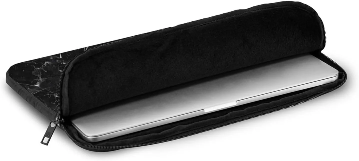 Black Marble Veins Laptop Inner Bag Laptop Sleeve Case Briefcase Carrying Laptop Cover