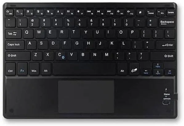 BoxWave Keyboard Compatible with Ooma 2670W IP Phone - SlimKeys Bluetooth Keyboard with Trackpad, Portable Slim TouchPad - Jet Black