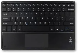 BoxWave Keyboard Compatible with Ooma 2670W IP Phone - SlimKeys Bluetooth Keyboard with Trackpad, Portable Slim TouchPad - Jet Black