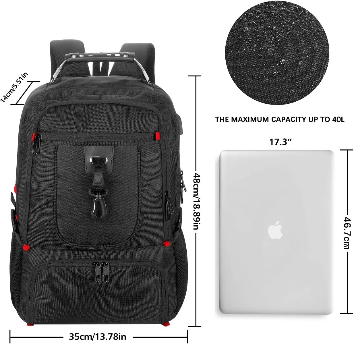 Boy School Backpack with Shoe Compartment,Gym Backpack with 17.3 inch Laptop Compartment for Men Women,Teens Bookbag College Student Travel Mochilas Escolares para Adolescentes