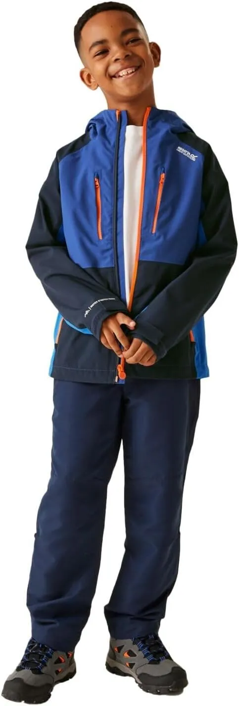 Boy's Regatta Kids' Highton V Waterproof JacketRegatta Boys Highton V Full Zip Waterproof Jacket