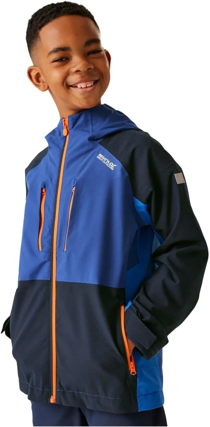 Boy's Regatta Kids' Highton V Waterproof JacketRegatta Boys Highton V Full Zip Waterproof Jacket