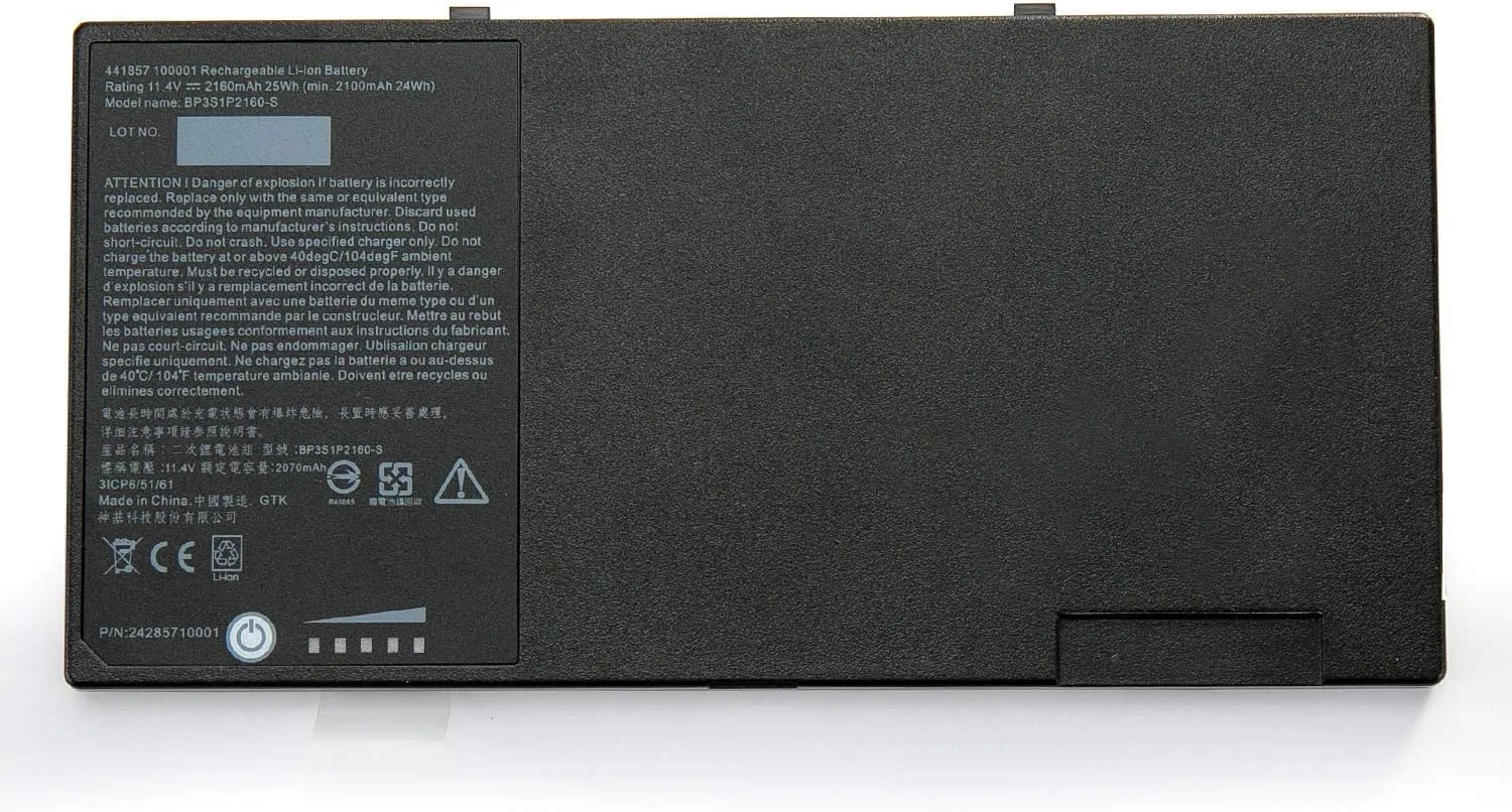 BP3S1P2160 Replacement Battery Compatible with Getac F110 Tablet BP3S1P2160-S 441857100001 3ICP6/51/61 [11.4V 25Wh 2160mAh]