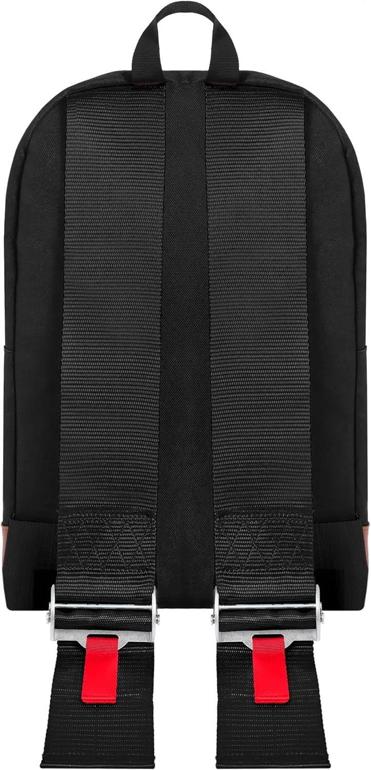 Bride Racing Backpack Brown Bottom with Harness Straps (Black Strap)