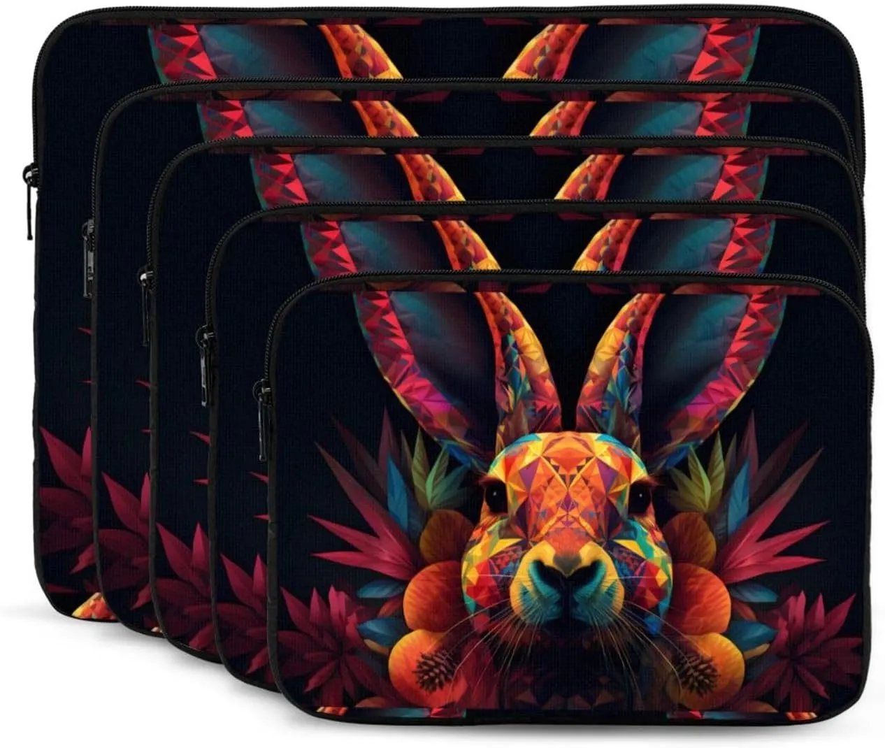 Brightly Colored Rabbit Laptop Inner Bag Laptop Sleeve Case Briefcase Carrying Laptop Cover