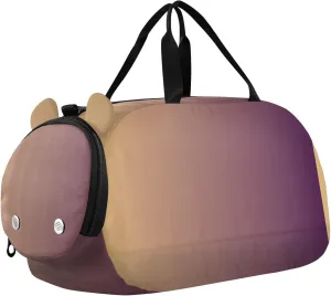 Brown Gradient Gym Duffel Bag with Shoes Compartment Large Capacity Kids Overnight Duffel Bag for Travel, Sports, Fitness & Workout