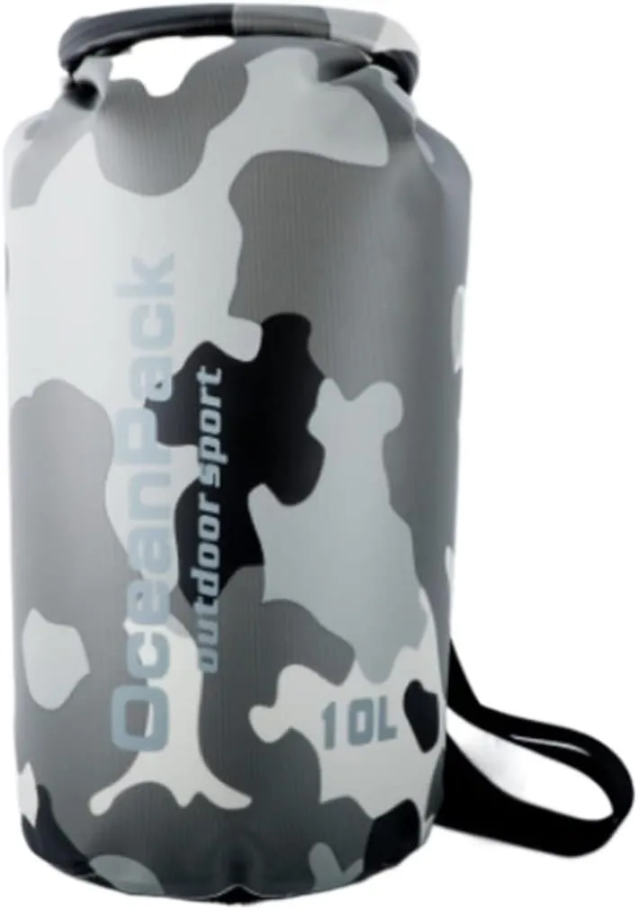Camouflage Drift Waterproof Bag Single Shoulder Double Dry Bag Outdoor Waterproof Bag (Color : Blue 30L Shoulders, Size : X)