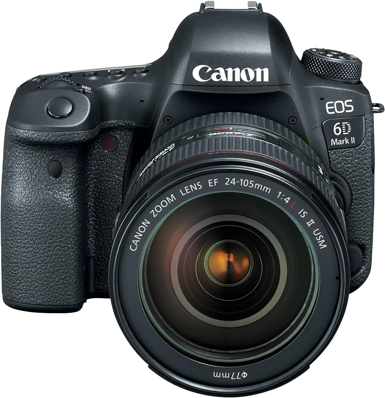 Canon EOS 6D Mark II DSLR Camera with EF 24-105mm USM Lens, WiFi Enabled Black