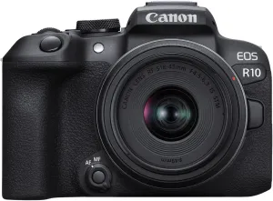 Canon EOS R10 Mirrorless Camera w/RF-S18-45mm f/4.5-6.3 is STM Lens Kit (Renewed)