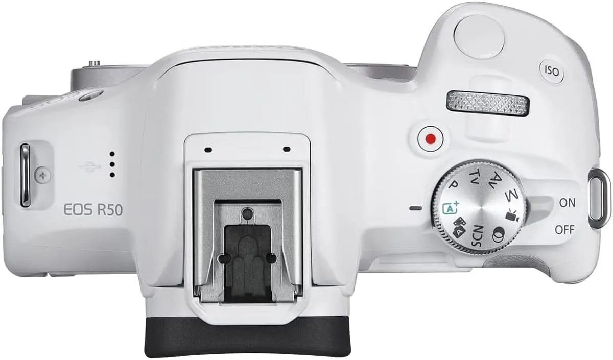 Canon EOS R50 Mirrorless APS-C Interchangeable Lens Camera | Official Canon USA Partner Model | Body White 5812C002 Bundle with Deco Gear Photography Bag   Microphone   Tripod   Software