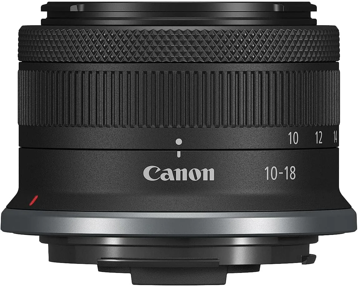 Canon RF-S10-18mm F4.5-6.3 is STM Ultra-Wide-Angle Zoom Lens, Mirrorless, Great for Vlogging & Selfies, Compact & Lightweight, for Video, Travel, Landscapes & Interiors (Renewed), Black
