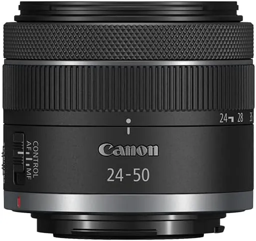 Canon RF24-50mm F4.5-6.3 is STM for Canon Full-Frame Mirrorless RF Mount Cameras, Wide-Angle to Standard Zoom Lens, Compact, Lightweight, Optical Image Stabilization, for Vlogging or Shooting Stills