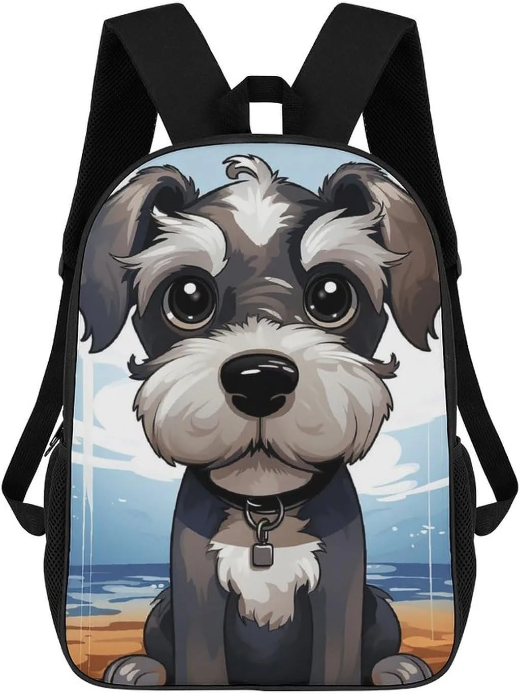 Casual Backpack for Men Women Waterproof Lightweight Daypack Travel Laptop Bag Adorable Schnauzer