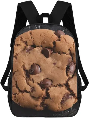 Casual Backpack for Men Women Waterproof Lightweight Daypack Travel Laptop Bag Chocolate Biscuit