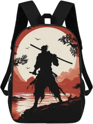 Casual Backpack for Men Women Waterproof Lightweight Daypack Travel Laptop Bag Samurai