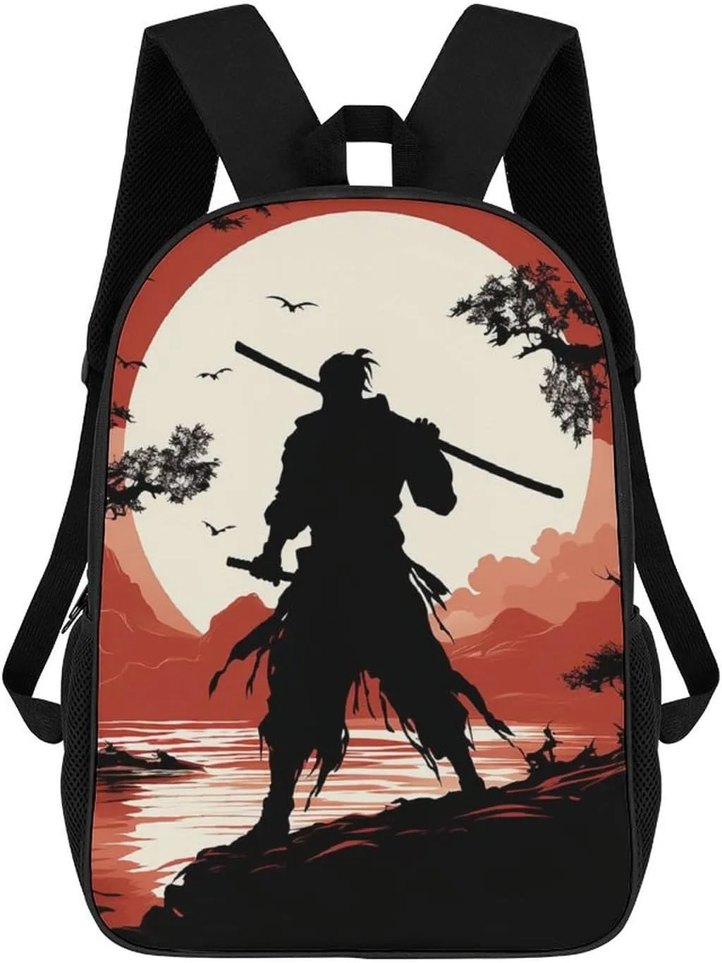 Casual Backpack for Men Women Waterproof Lightweight Daypack Travel Laptop Bag Samurai