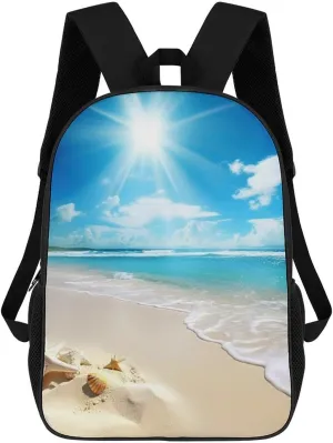 Casual Backpack for Men Women Waterproof Lightweight Daypack Travel Laptop Bag Summer Beach