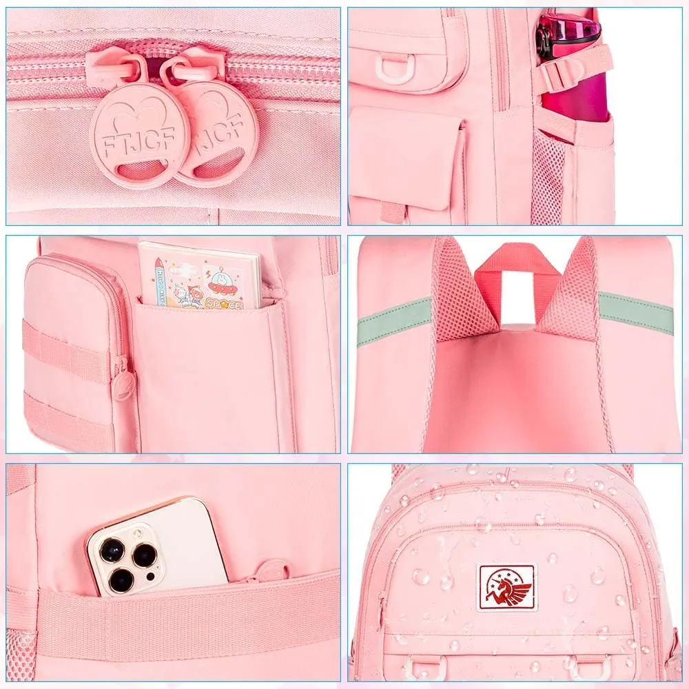 CCJPX Girls Backpack, 16 inch School Laptop Bag College Bookbag, Anti Theft Daypack for Teens Girls Students Women