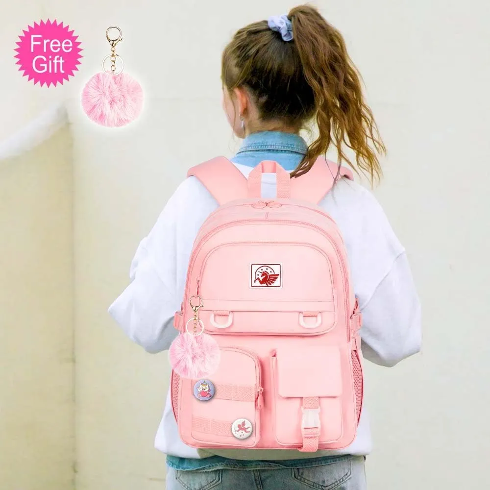 CCJPX Girls Backpack, 16 inch School Laptop Bag College Bookbag, Anti Theft Daypack for Teens Girls Students Women