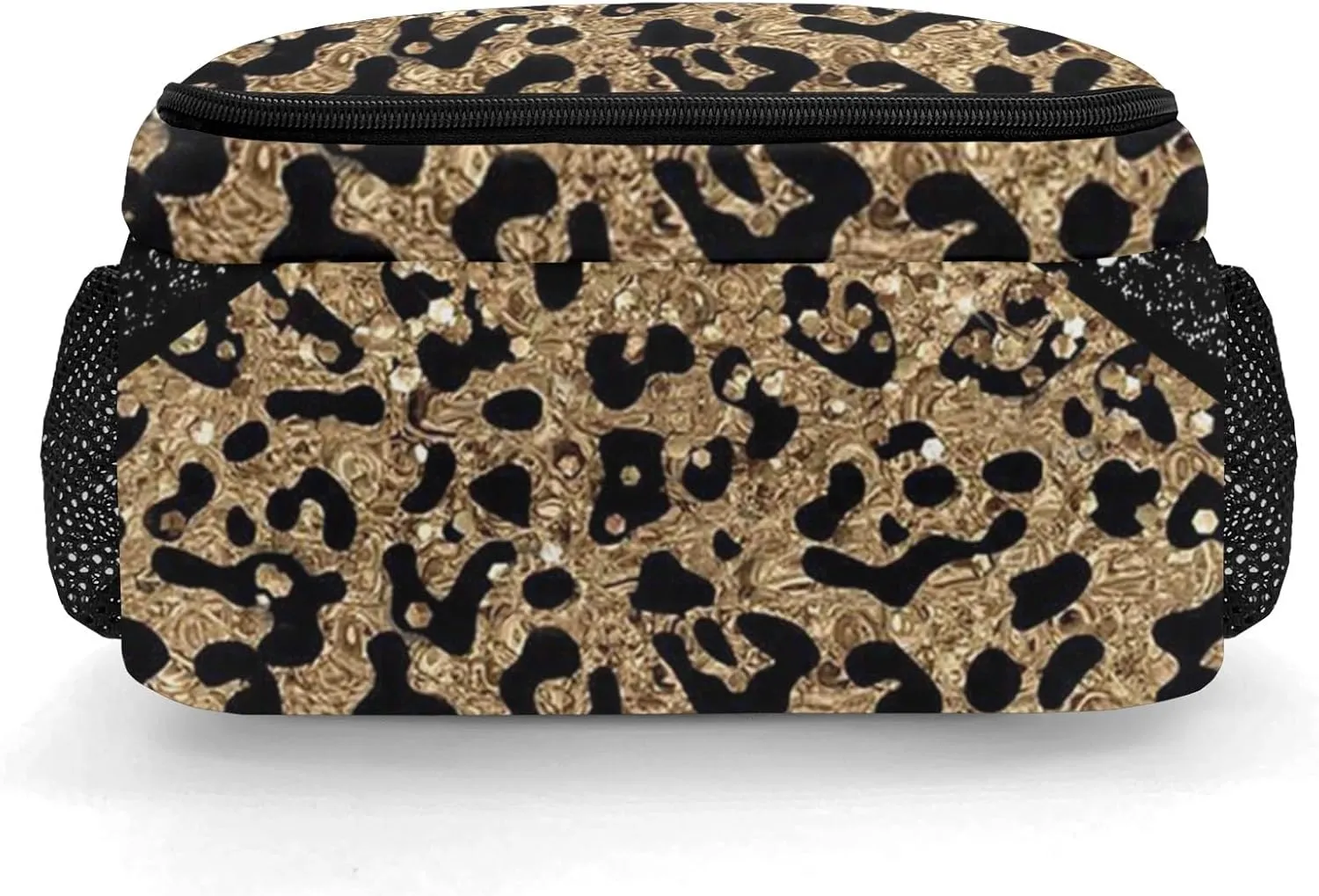 Cheer Cheerleader Backpack Cheerleading Bags Custom Name Book Bag for Cheer Team Coaches Gift (Leopard)