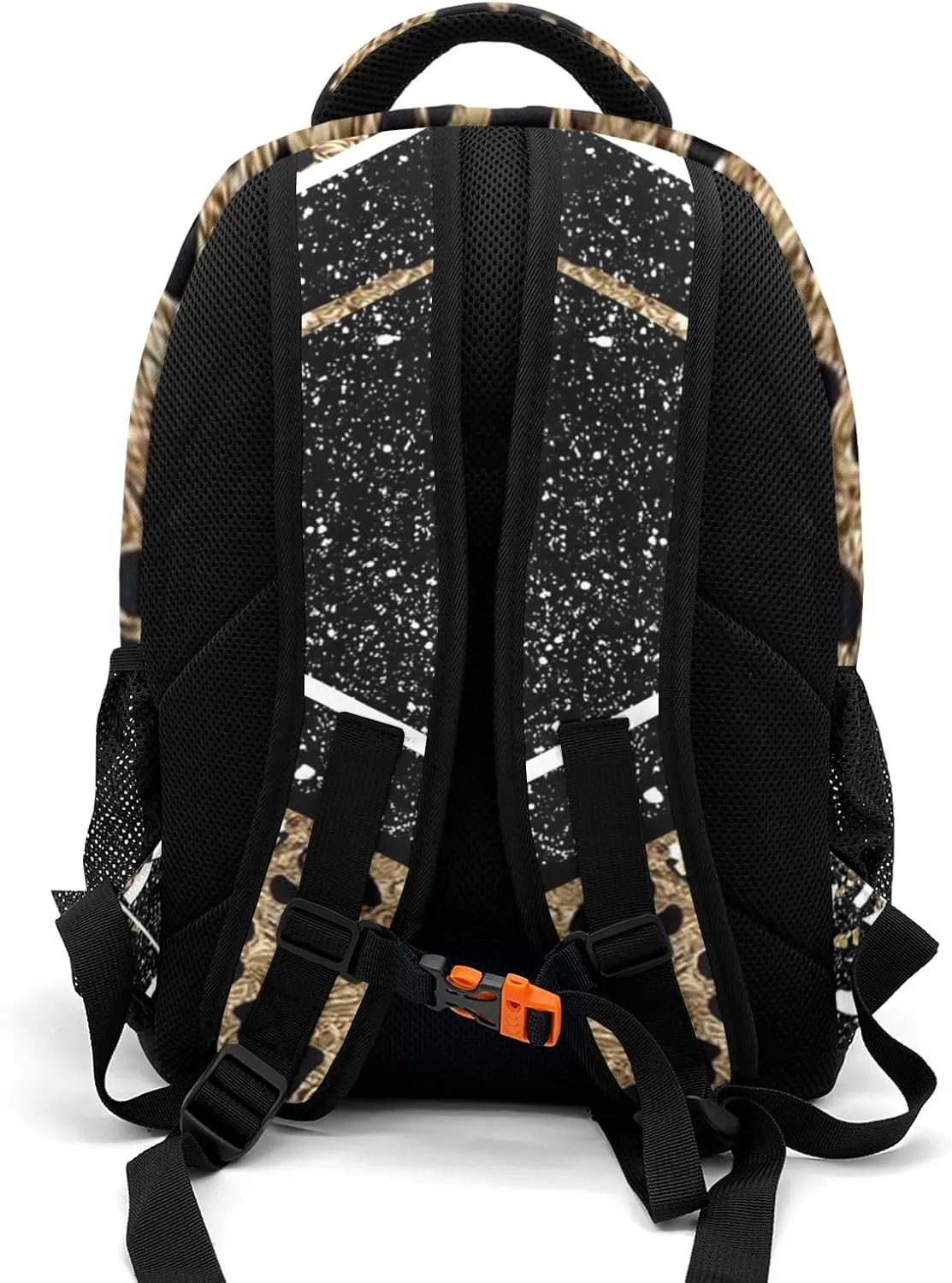 Cheer Cheerleader Backpack Cheerleading Bags Custom Name Book Bag for Cheer Team Coaches Gift (Leopard)