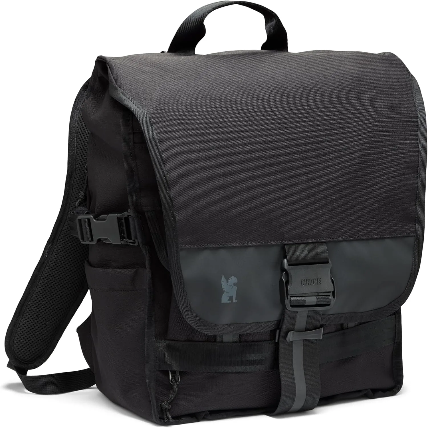 Chrome Industries Warsaw 30L Pack for Men & Women – Utility Backpack with Cargo Straps & Laptop Sleeve to Hold Most 16” Computers – Bag Is Made for Travel, Work, Hiking, School, Plane Carry-On – Black
