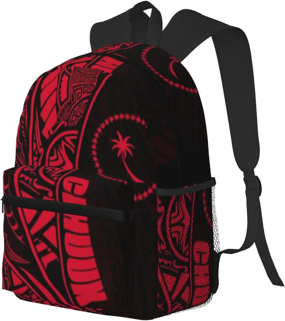 Chuuk Polynesian Pattern Luxury Backpack 16 Inch Laptop Backpacks For Women Men Large Bags For Travel Hiking Camping Day Pack Outdoor Daypack