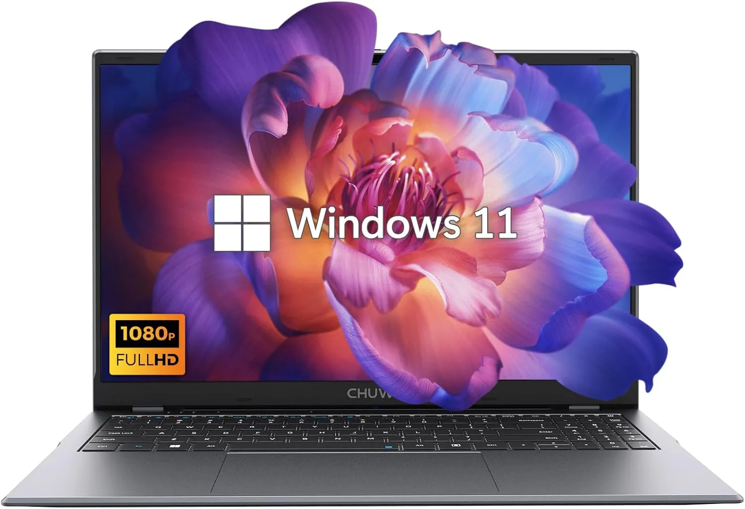 CHUWI Business Laptop 15.6'', Intel N100 CPU(Up to 3.4GHz), 256GB SSD 8GB RAM, Windows 11 laptops, WiFi6, Bluetooth 5.2, HDMI, 2K FHD IPS Display
