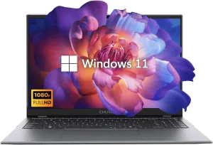 CHUWI Business Laptop 15.6'', Intel N100 CPU(Up to 3.4GHz), 256GB SSD 8GB RAM, Windows 11 laptops, WiFi6, Bluetooth 5.2, HDMI, 2K FHD IPS Display