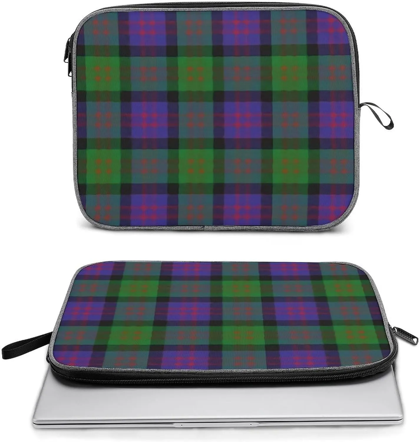 Clan Rutherford Tartan Large Capacity Portable Laptop Case Unisex