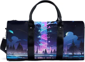 colorful explosion cloud fantasy Travel Duffel Bag for Woman Weekender Bag Man Tote Gym Bag Sport Gym Bag Hospital Bag for Labor and Delivery Overnight Bag Luggage Bag