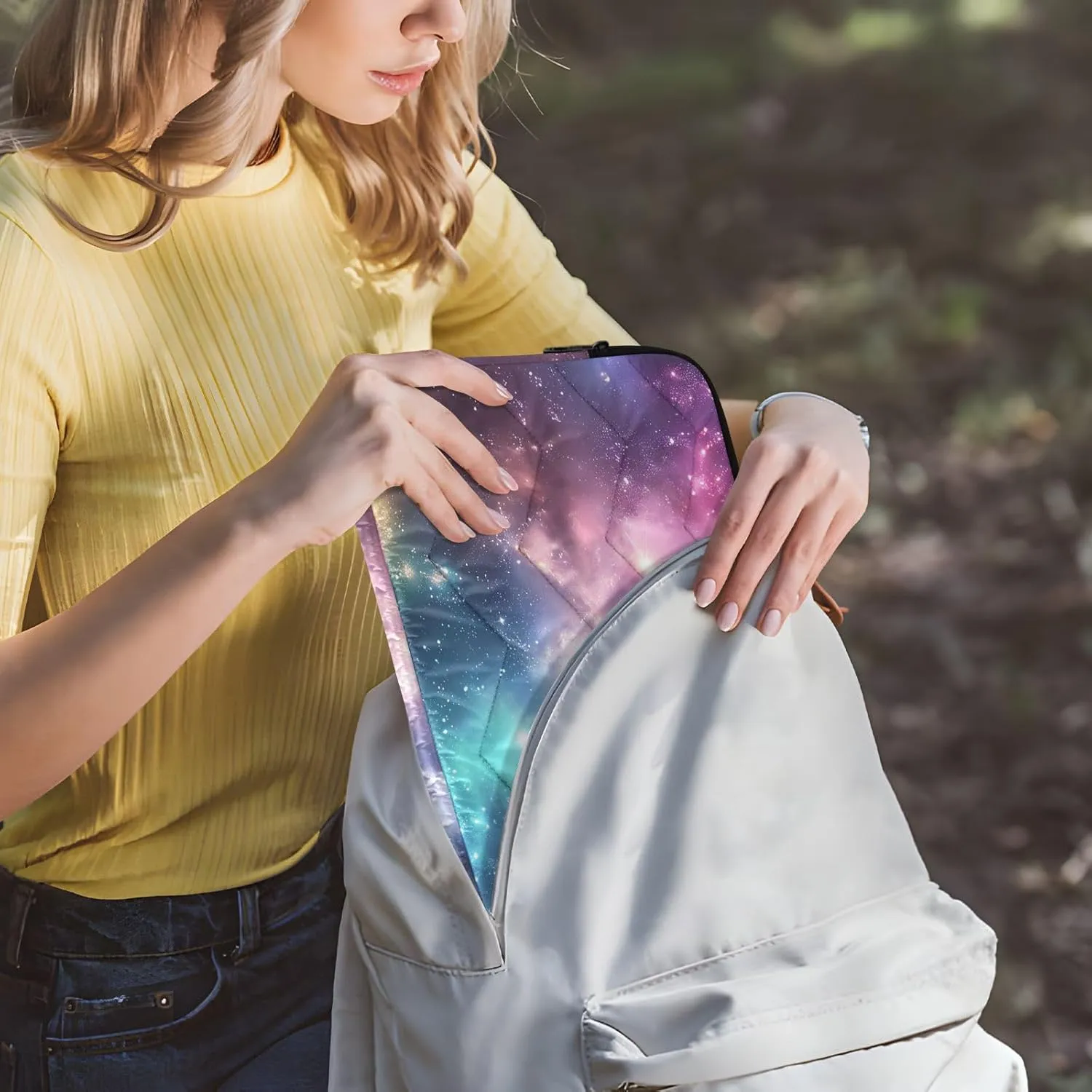 Colorful Nebula Galaxy Universe Laptop Sleeve 13 inch, Protective Laptop Case Briefcase Notebook Cover Carrying Computer Bag for Travel Work